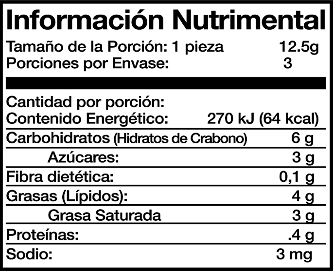 tabla nutrimental vollmond 3 pzas